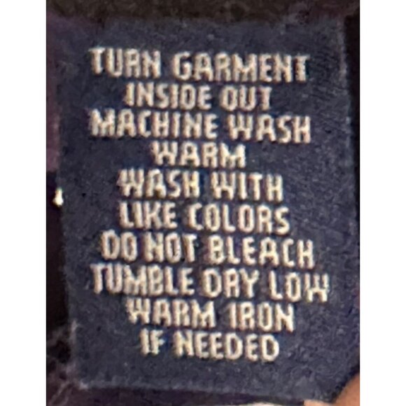 Chaps Denim Dark Purple Velvet Mid-Rise Pants Cotton Blend Women's Size 10 - Picture 14 of 14